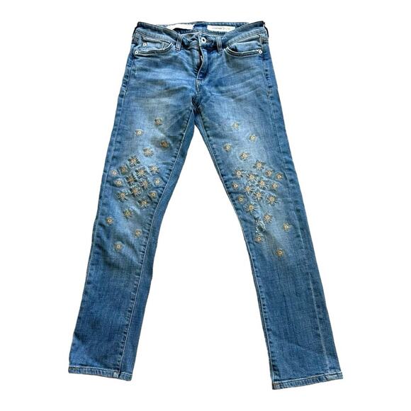 Anthropologie Pilcro High-Rise Relaxed Straight Jeans Sz 25 - Picture 3 of 13